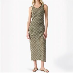 Steve Madden Olive and White Knit Dress